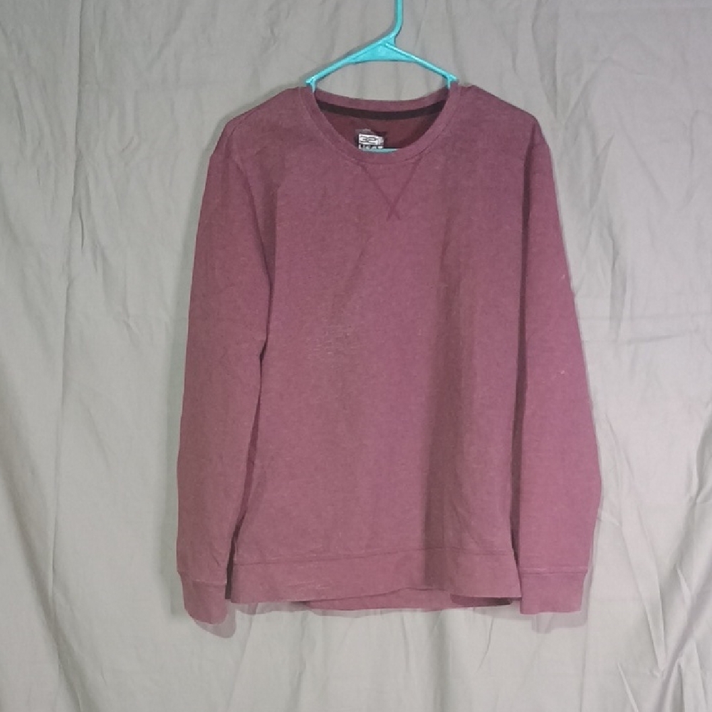 32 Degrees Men's Maroon Crewneck Sweater